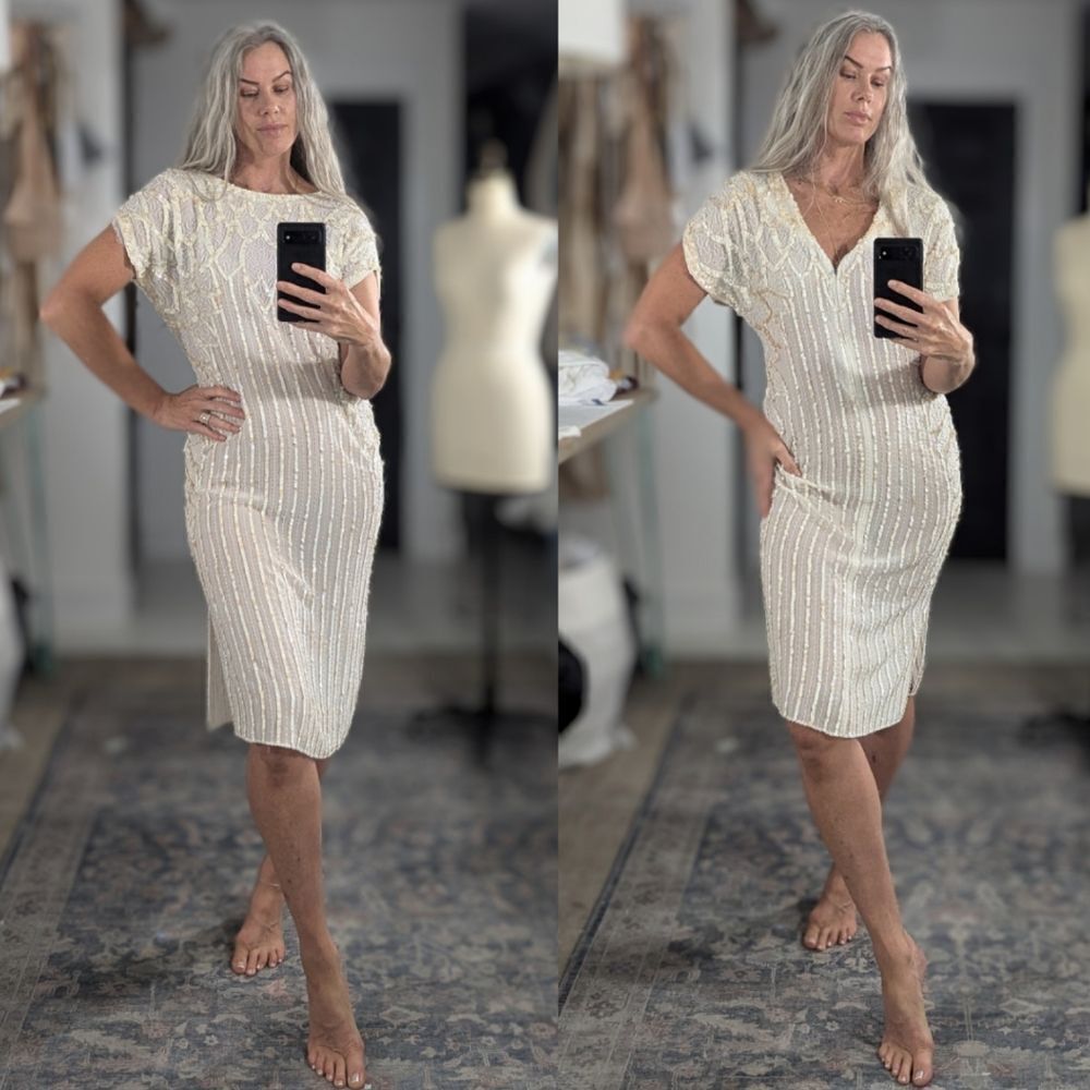 Beaded Shift Dress